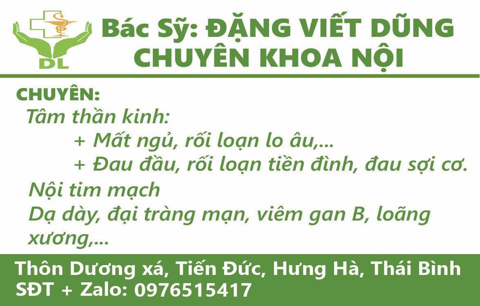 Bệnh mất ngủ, rối loạn lo âu, rl tiền đình, đau đầu; dạ dày, đại tràng ...
