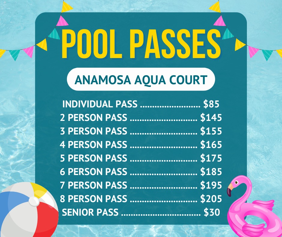 Pool passes and swim lessons are now... - Anamosa Aqua Court | Facebook