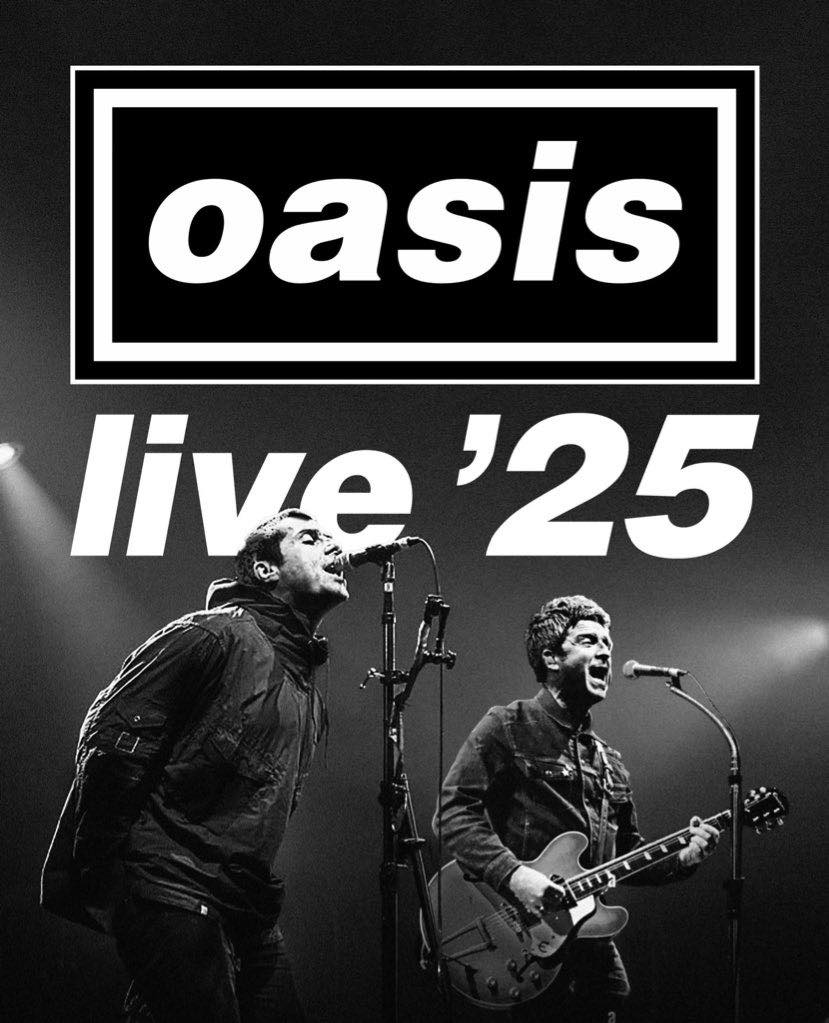 Oasis Live '25 - Official Tour Programme. A Microdot design.
