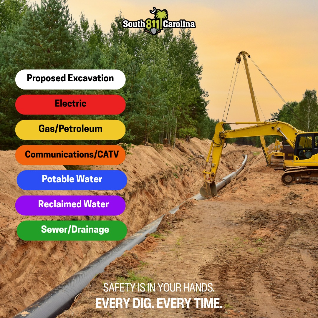 South - Utility marks are more than just paint and flags — they’re part ...