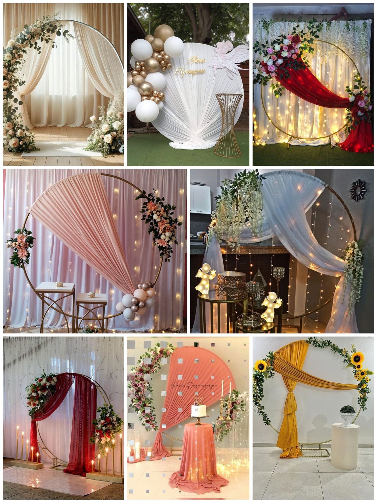 Dulce - Ideas de decoración con telas en aros 💖💖💖💖 | Facebook