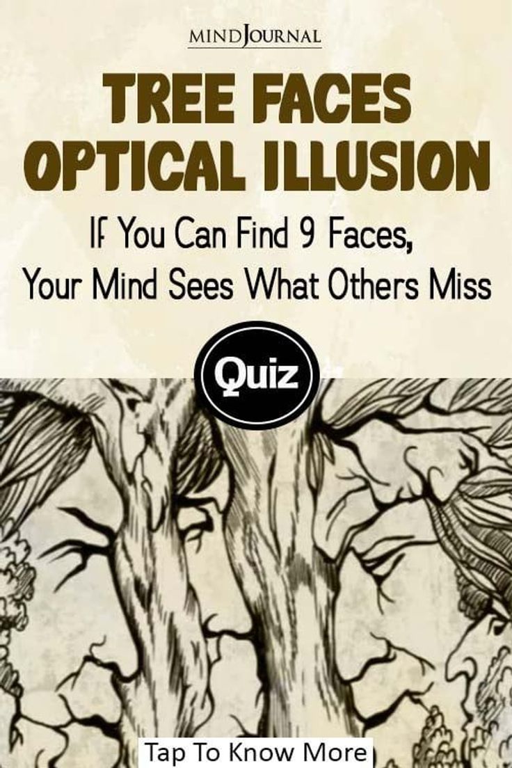 🌳👀 Tree Faces Optical Illusion: Can... - The Minds Journal | Facebook