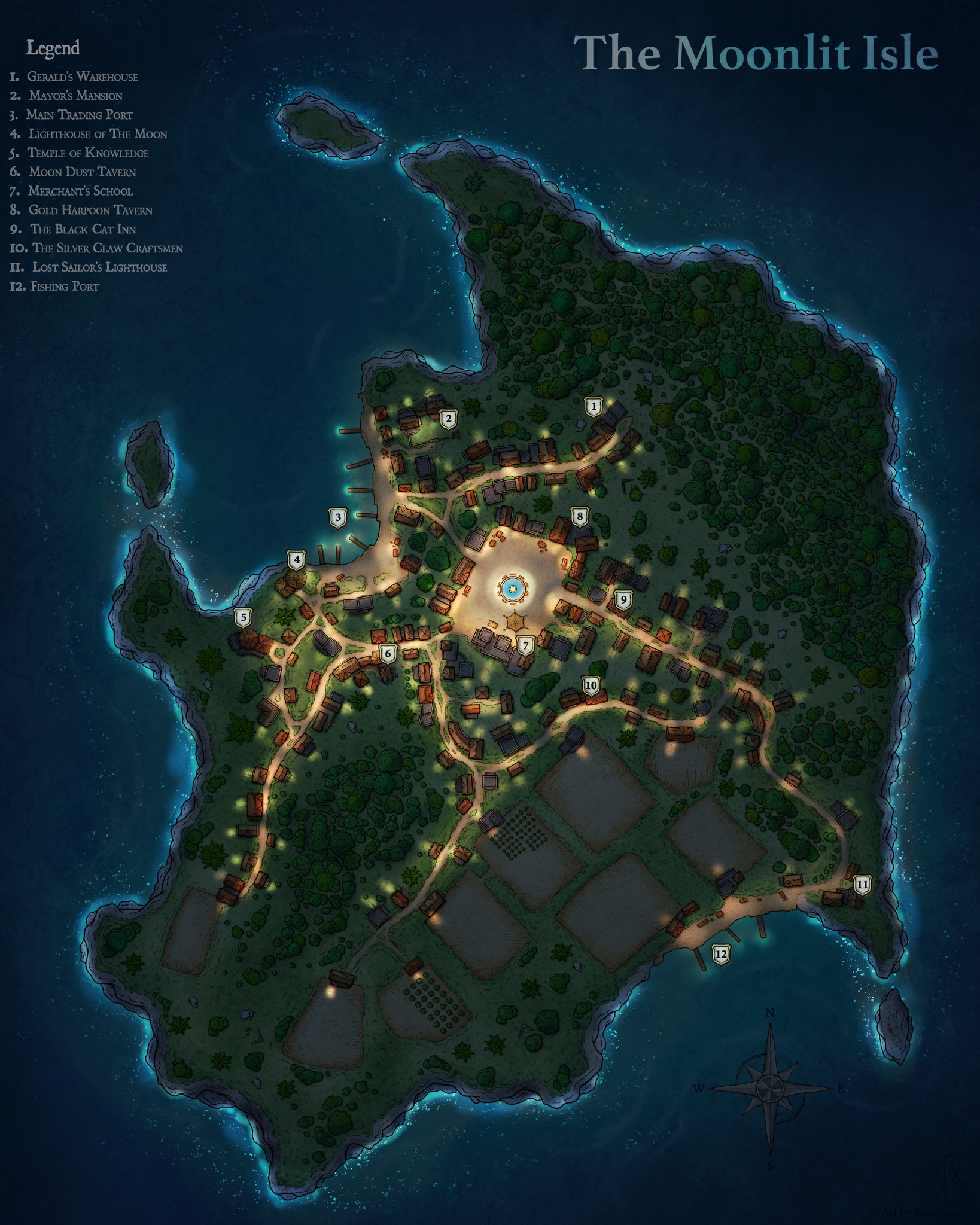 Rustymaps - 🗺The Moonlit Isle 🗺 Available on my Patreon:... | Facebook
