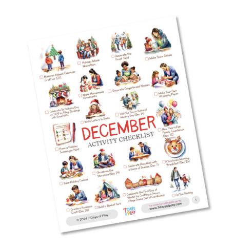 7 Days of Play - 🎄 Don’t miss this December activity list... | Facebook