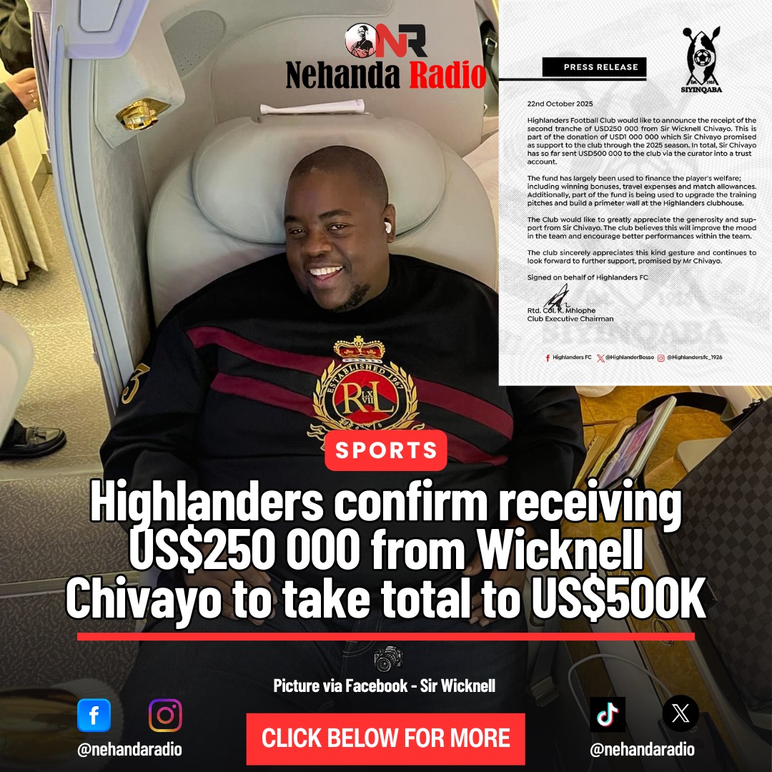 Nehanda - Highlanders Football Club have confirmed receiving another US ...