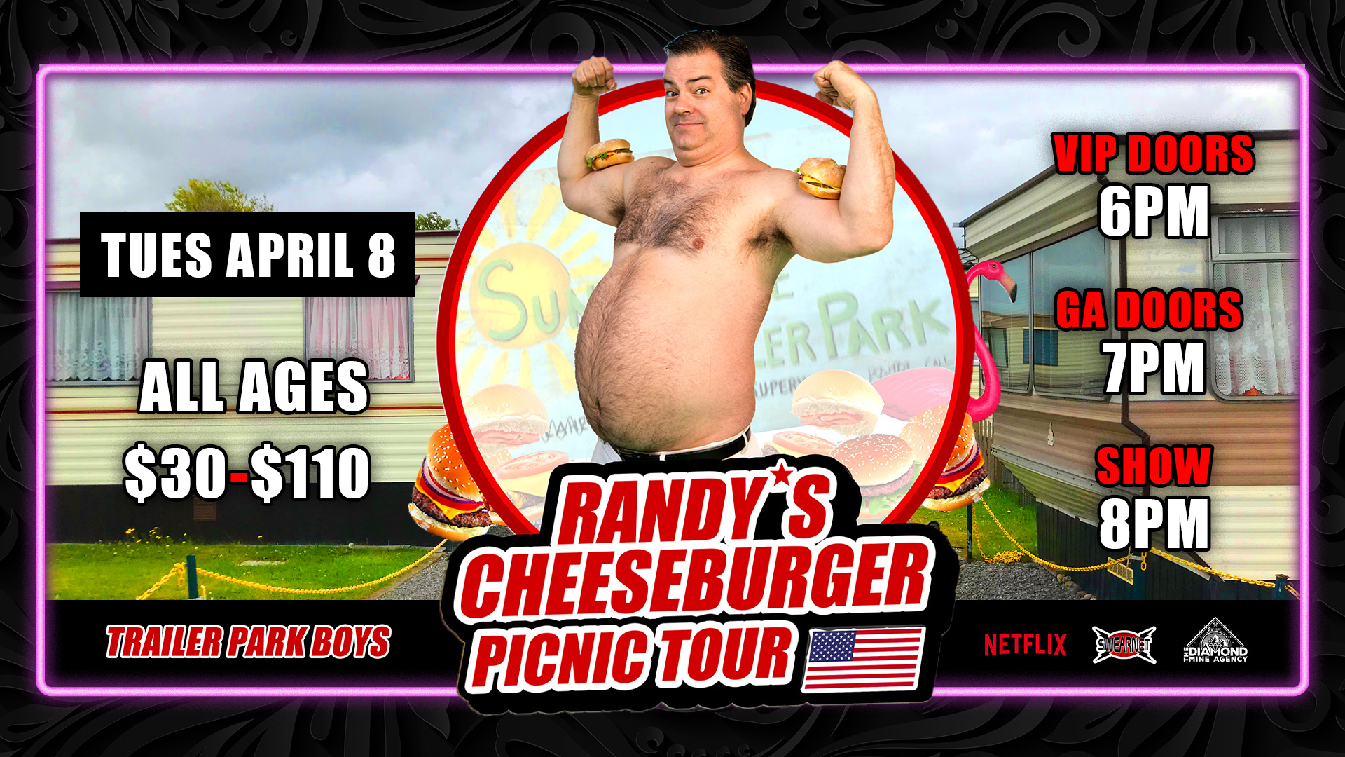 Randy (Trailer Park Boys) Cheeseburger Picnic Tour