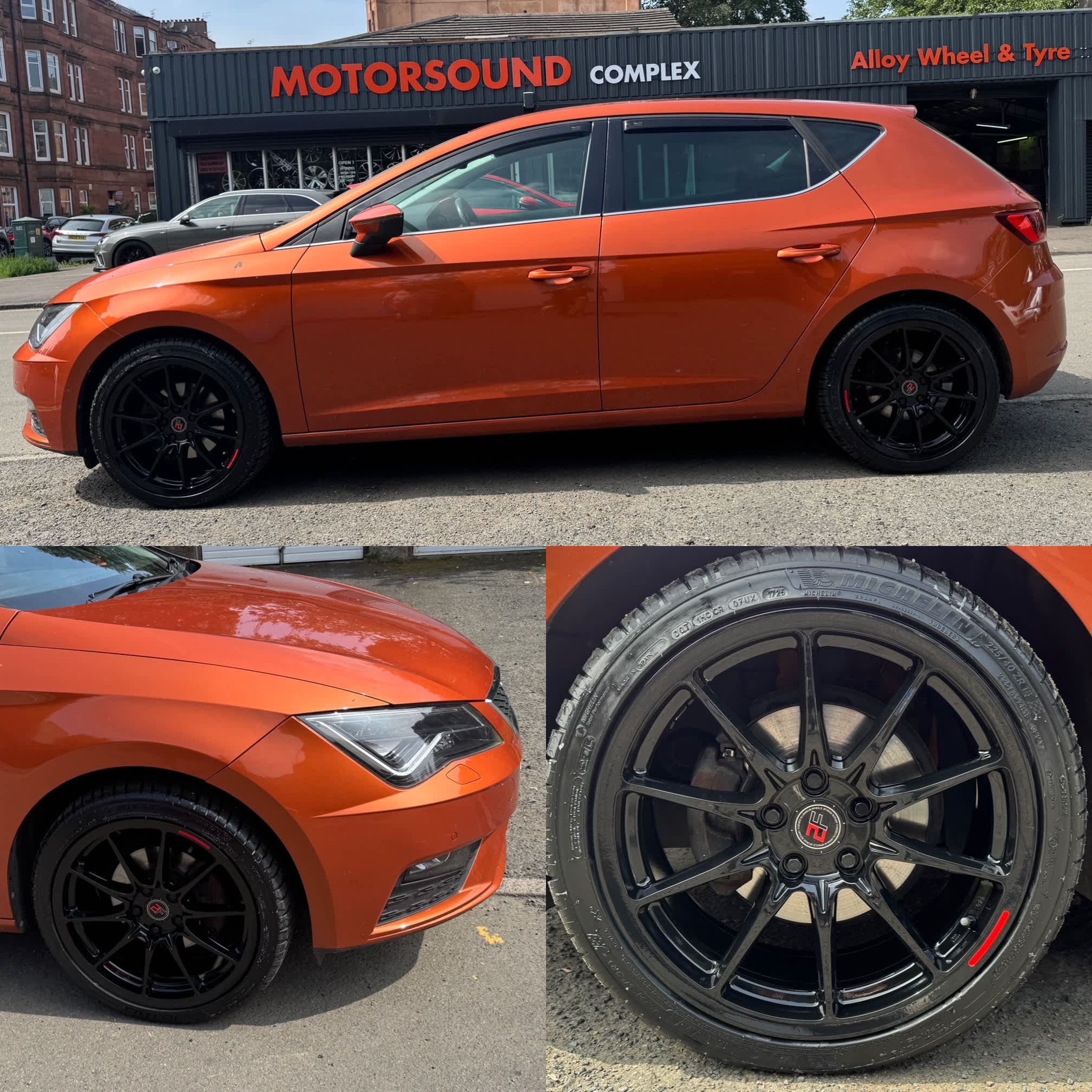 Motorsound - Seat Leon just fitted with a new set of Gloss Black