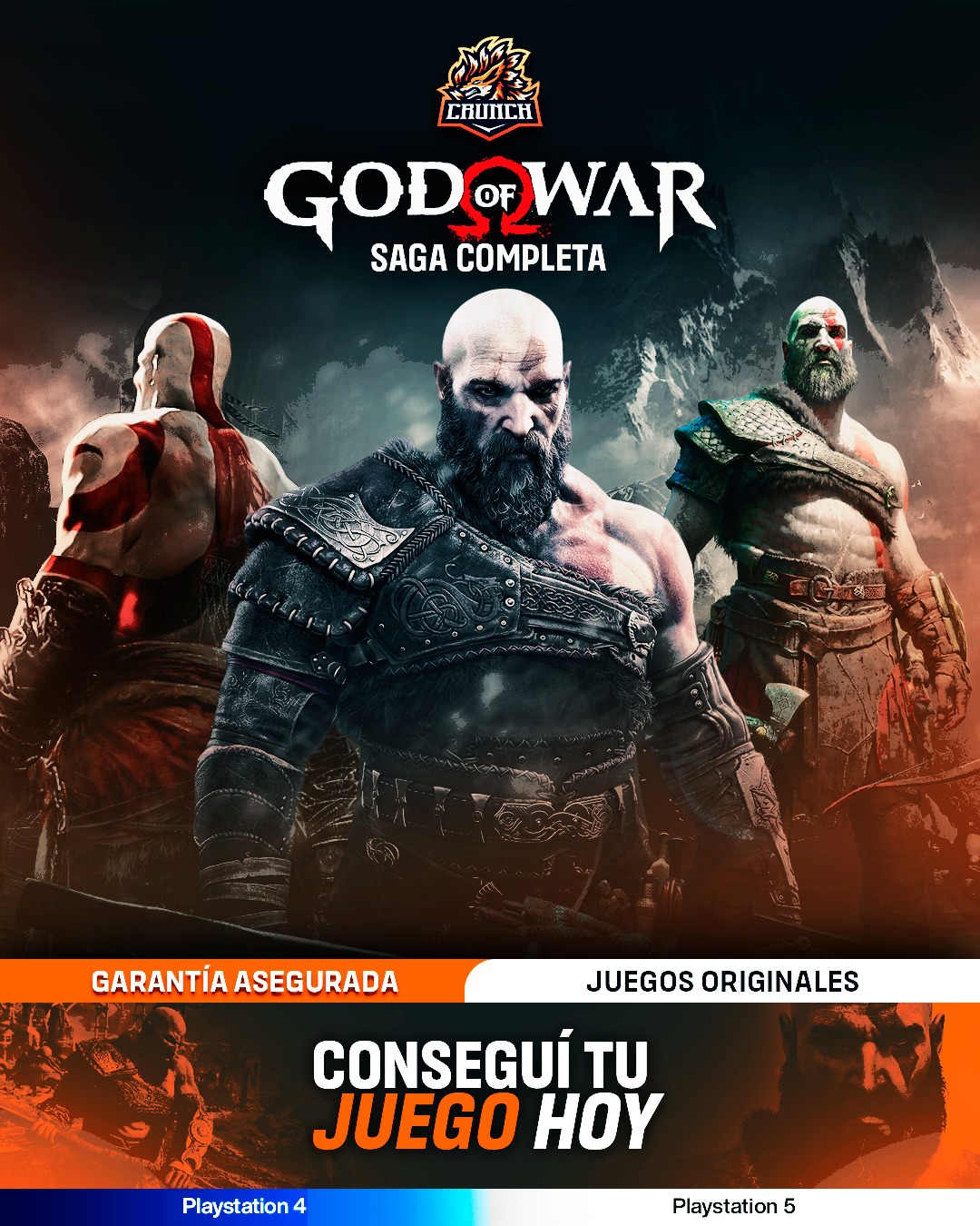 Crunch ARG - 🪓 GOD OF WAR – UNA SAGA ÉPICA EN PLAYSTATION... | Facebook