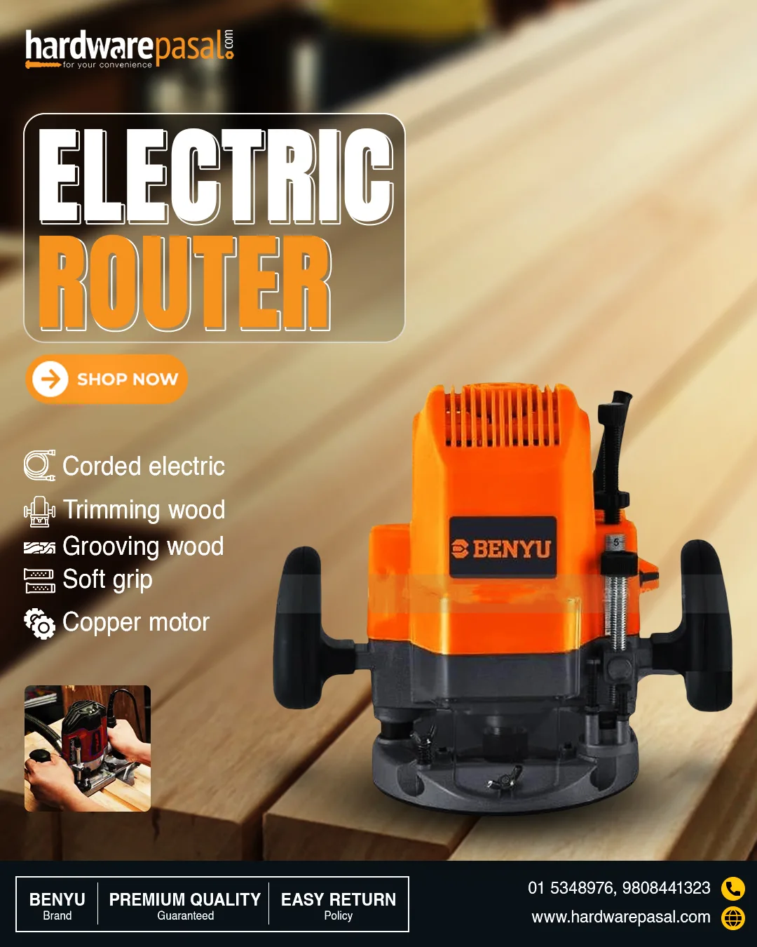 Hardwarepasal.com - Electric Router now available for delivery ...