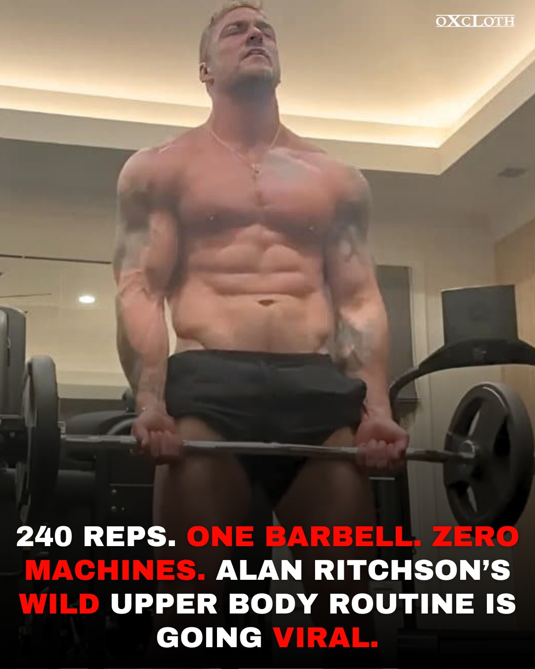 Oxcloth - Alan Ritchson’s training approach has become something people ...