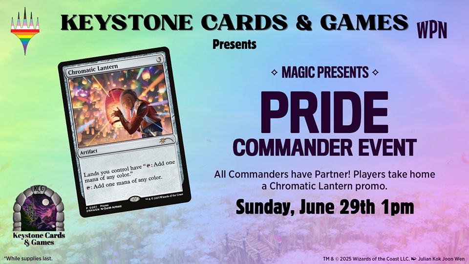 Keystone Cards - 🥳 Just one more week until our Commander... | Facebook