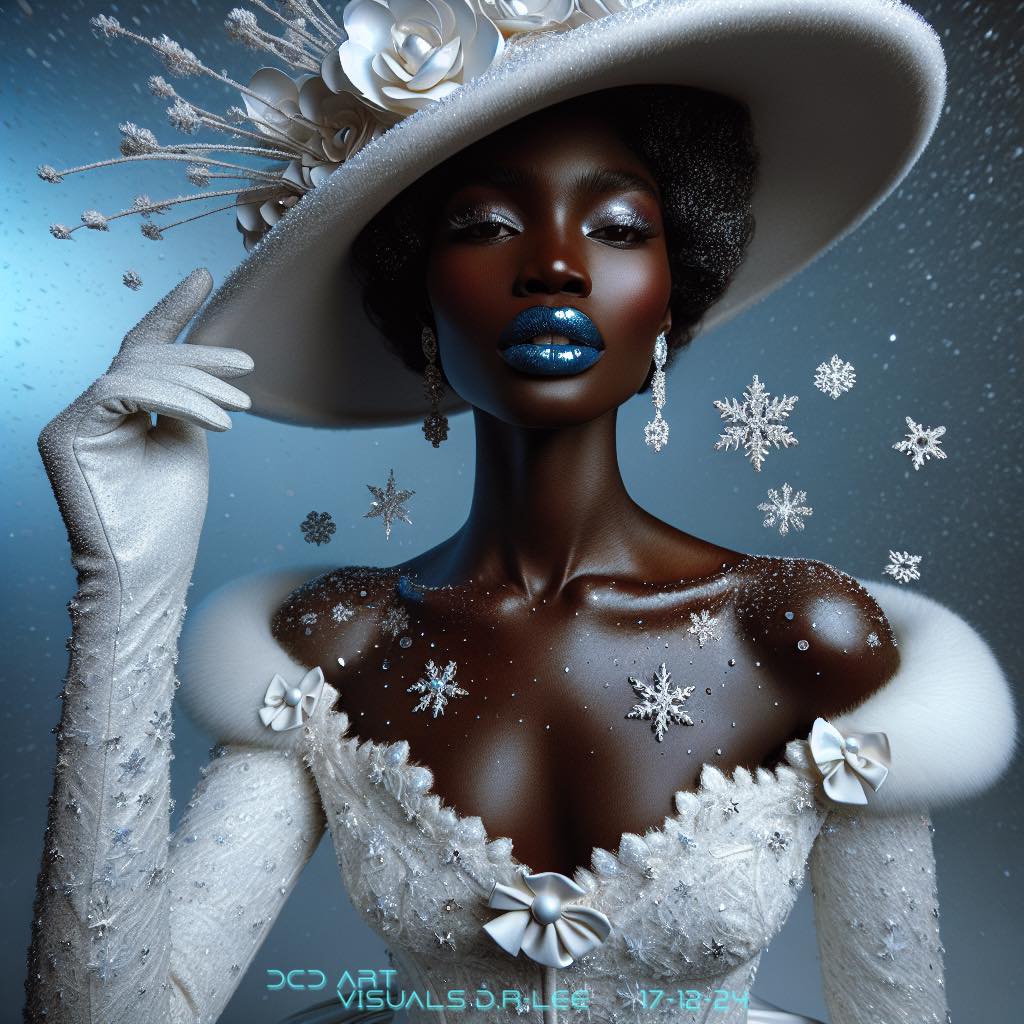 Free Printables Designs | Elegant Snowflake Woman (prompt from another ...