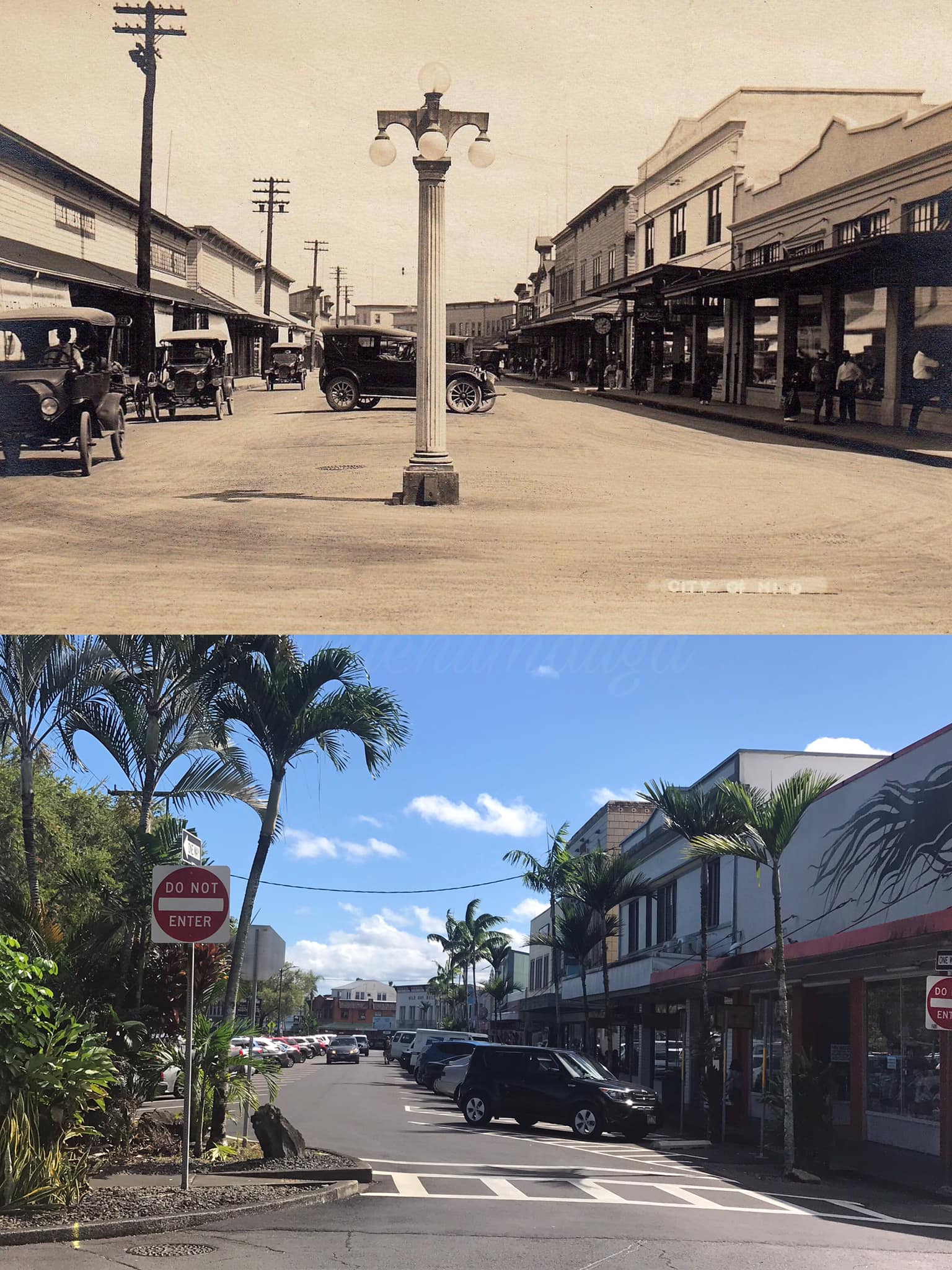 HILO: - Kamehameha Avenue | Circa 1920 - 2019 Welcome to Hilo, over 100 ...