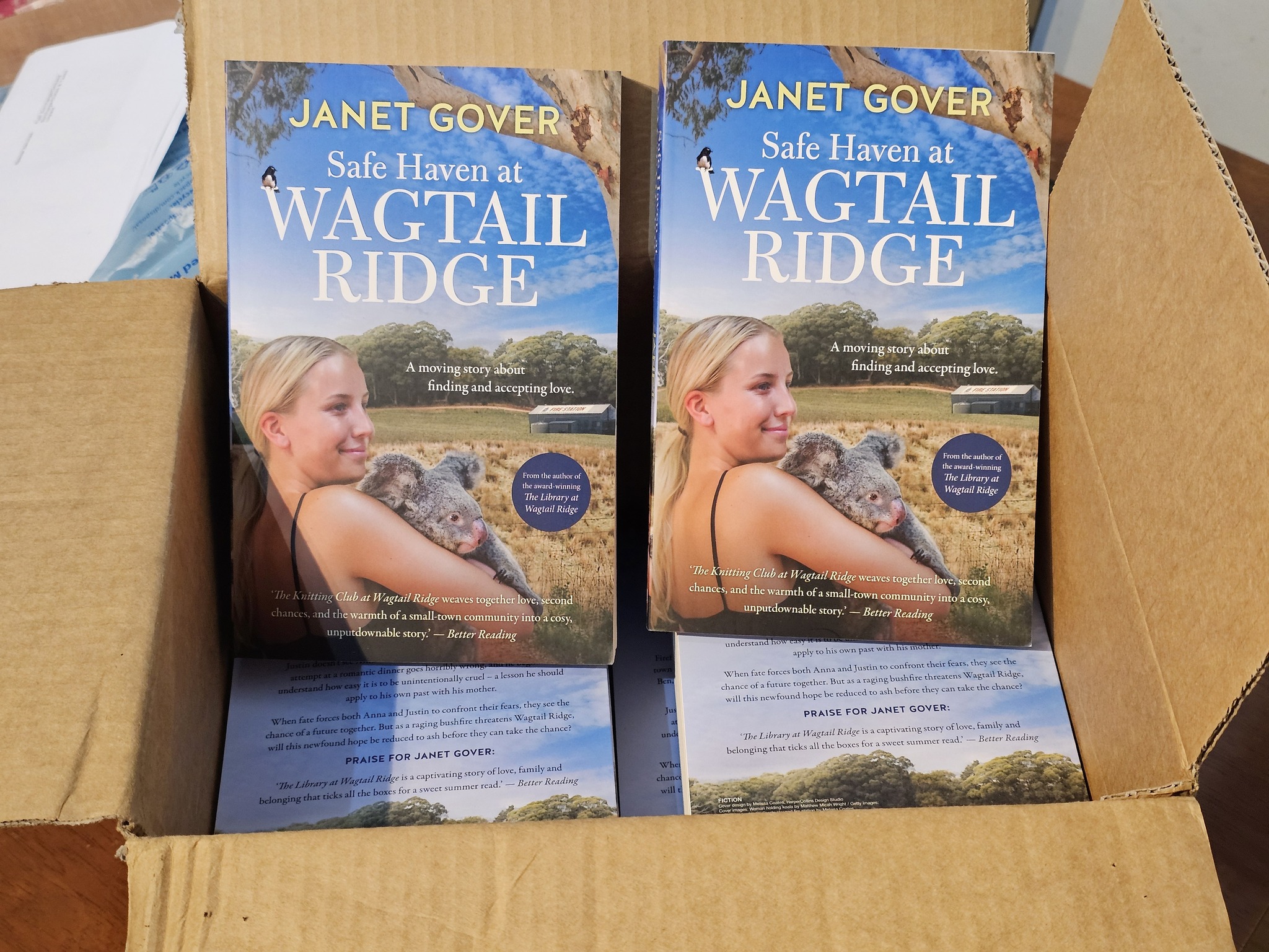 Janet - Look what has arrived. Yay! Safe Haven at Wagtail Ridge will be ...
