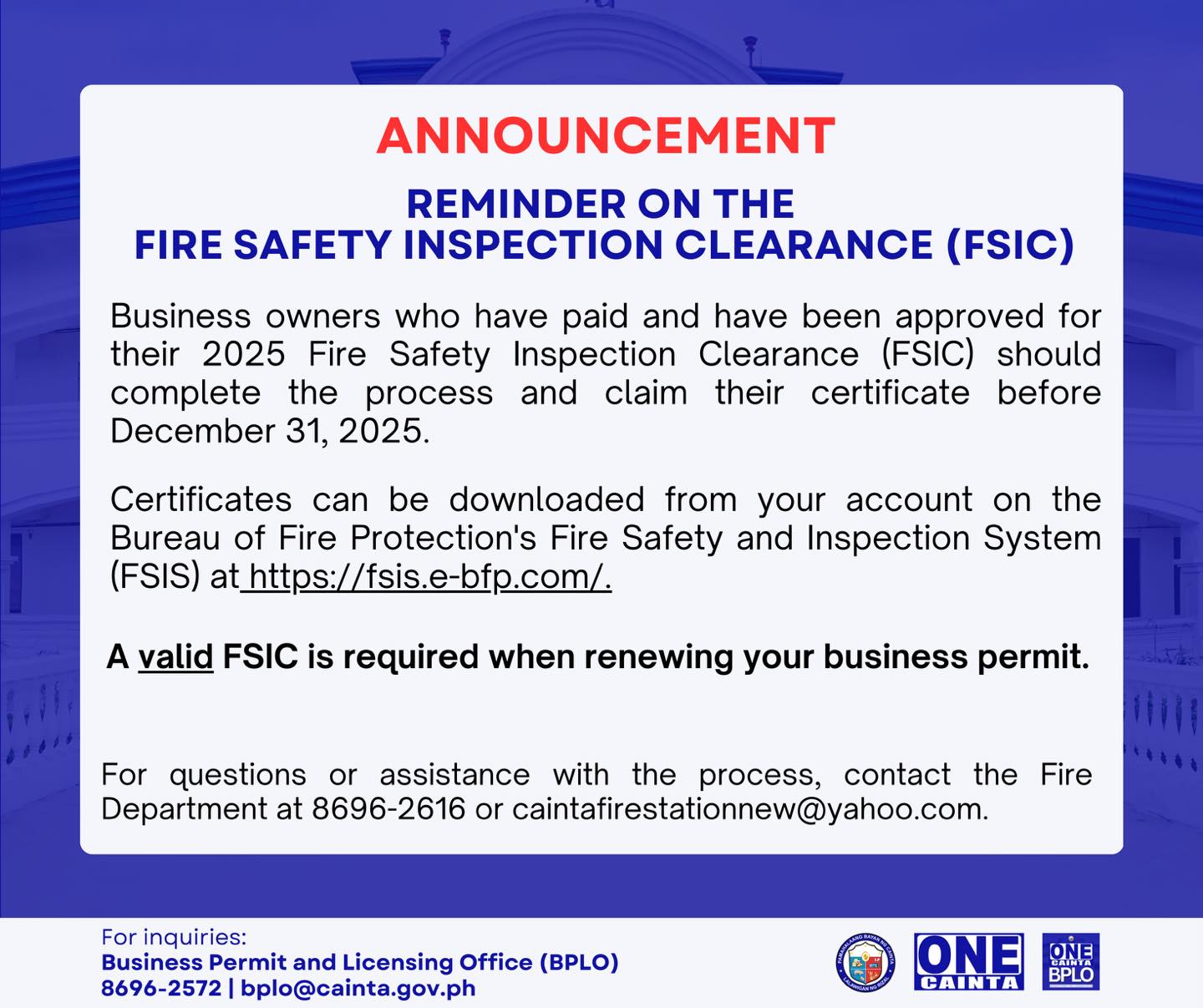 OneCainta - Ang mga may-ari ng negosyo na bayad at... | Facebook