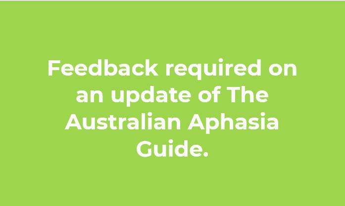 Aphasia SA - The Australian Aphasia Association (AAA) need... | Facebook