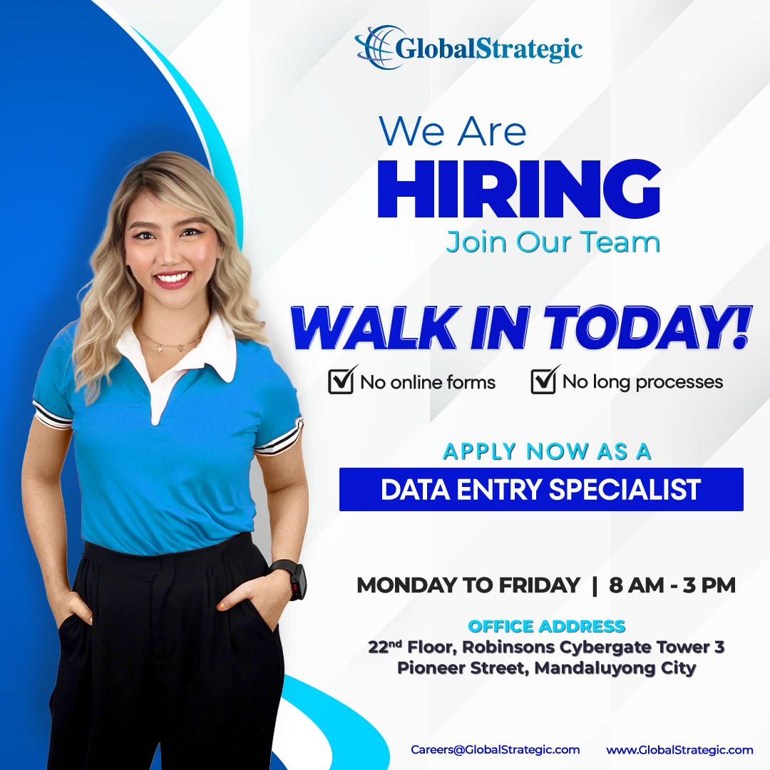 Global - We’ve made applying super easy! No forms, no hassle, just walk ...