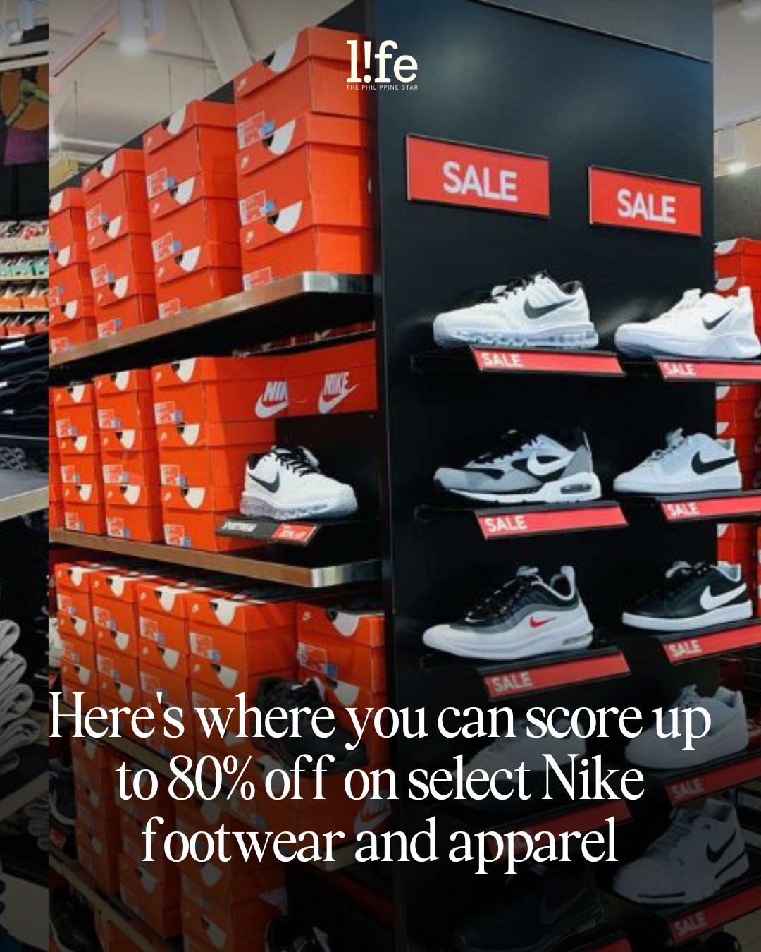 Up to 80% off Nike? Yes it's real. Sneakers, shorts, hoodies, and