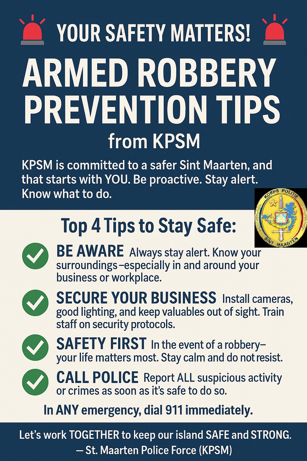 Police - ARMED ROBBERY PREVENTION TIPS from KPSM KPSM is committed to a ...