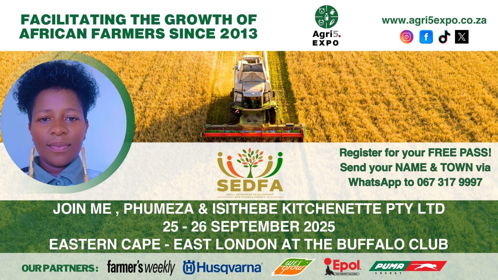 Phumeza Dolo - 🎉🎉🎉🎉Count down AGRI 5 EXPO Siyothi... | Facebook