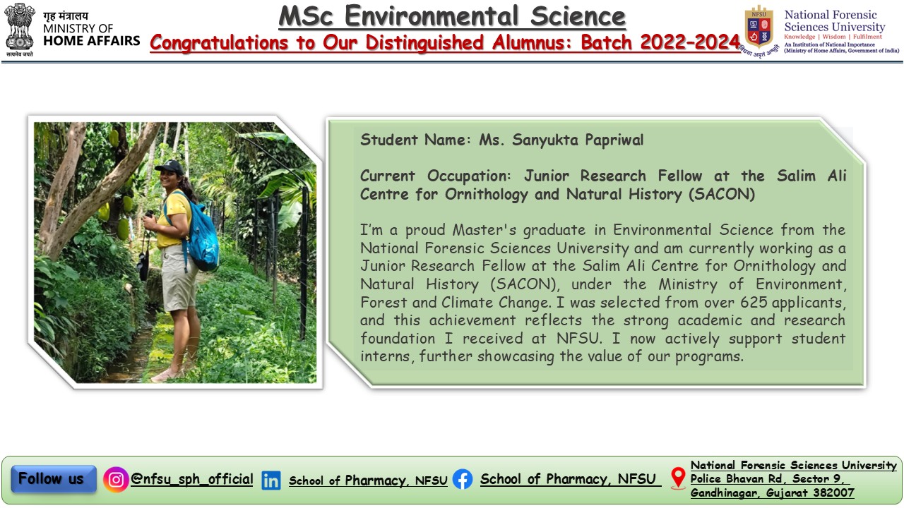 Environmental Science at National Forensic Sciences University ...