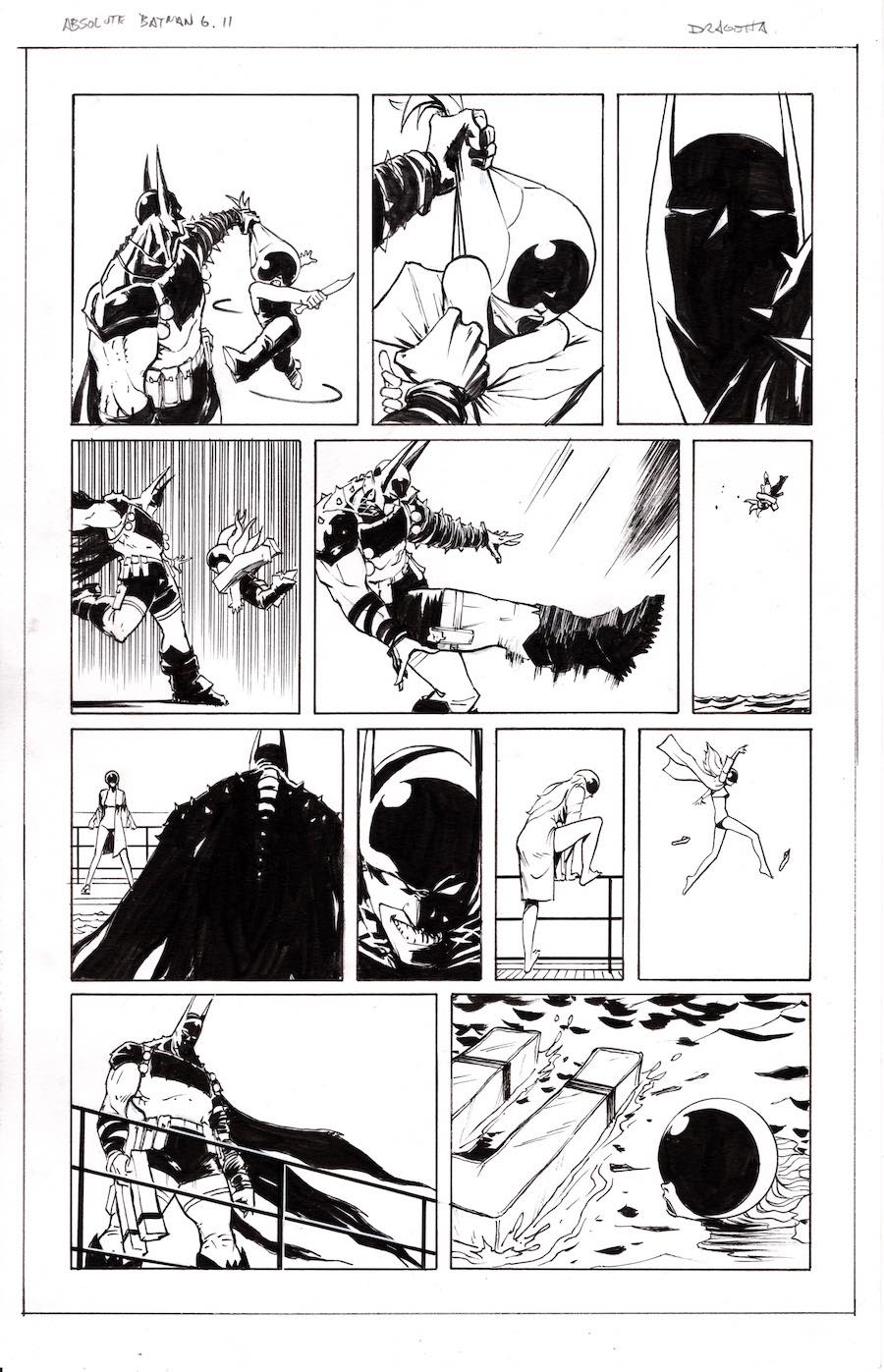 Absolute Batman #6 original art by Nick Dragotta sold
