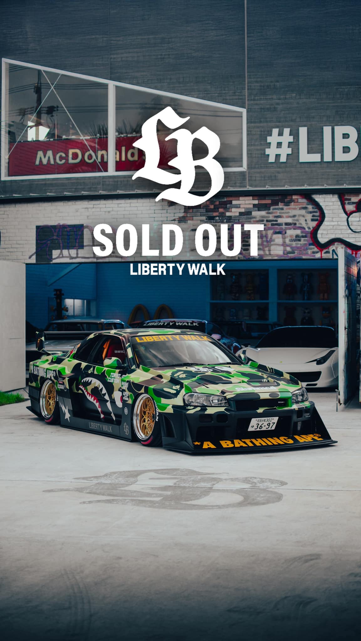 Liberty Walk スケートボード 97-63 酸っぱい