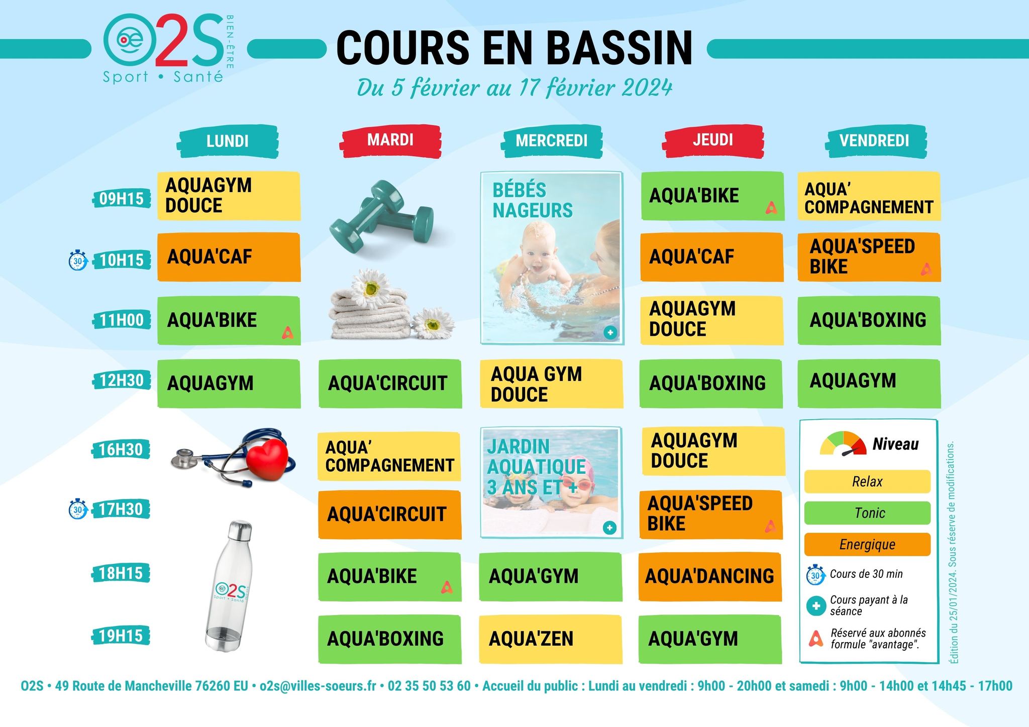 Chers membres, Votre... - O2S Sport . Santé . Bien-être