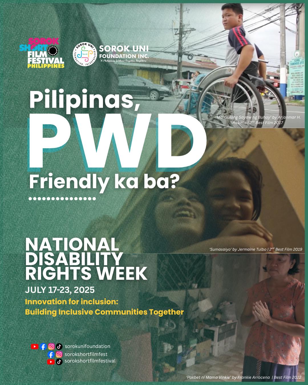 Sorok - National Disability Rights Week 2025 is here! From July 17 to ...
