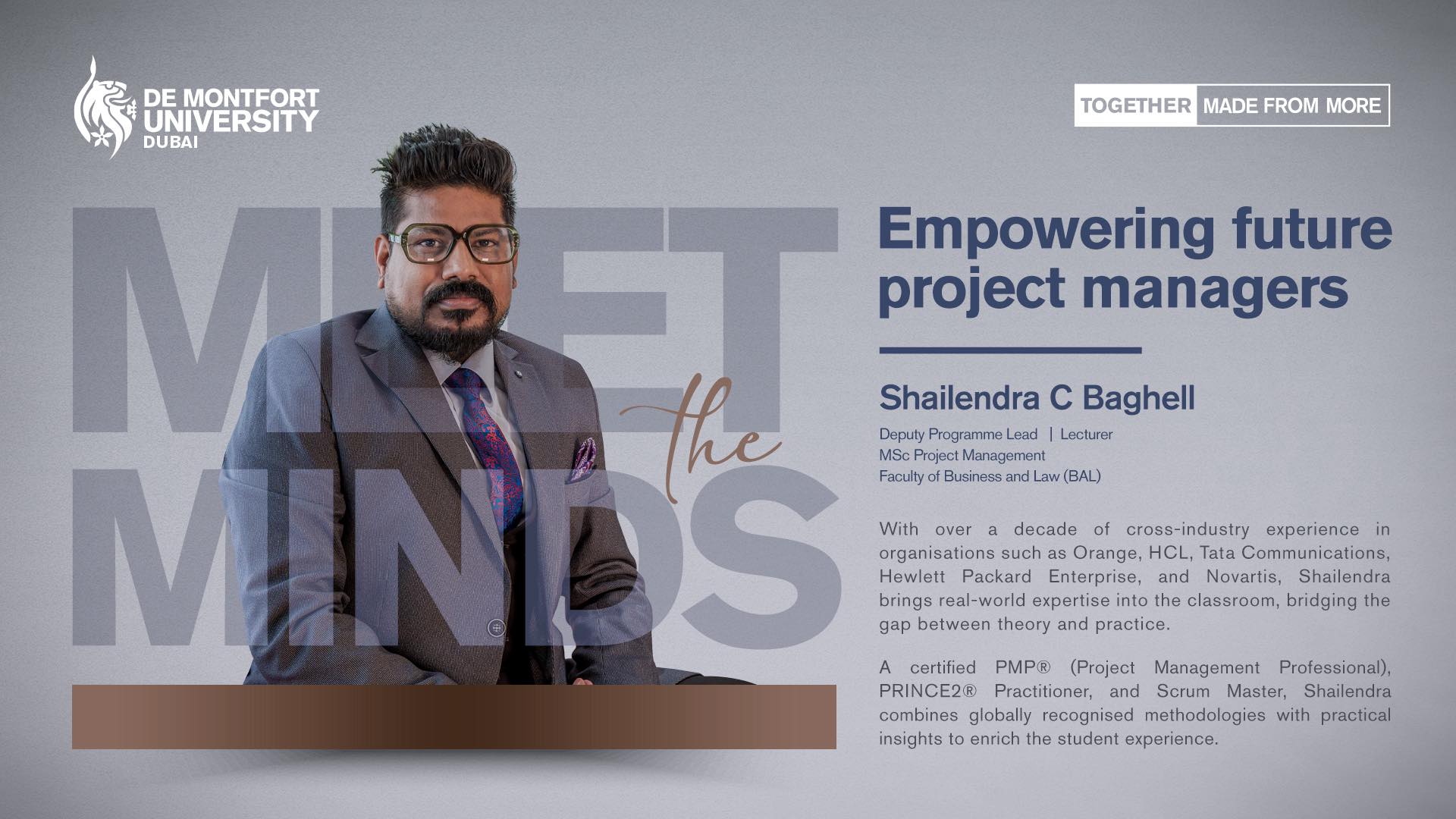 De - Meet the Minds is a series celebrating the inspiring educators at ...