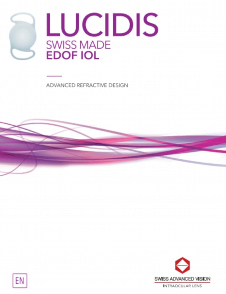 Eman - LUCIDIS SWISS MADE EDOF IOL ADVANCED REFRACTIVE DESIGN Lucidis ...
