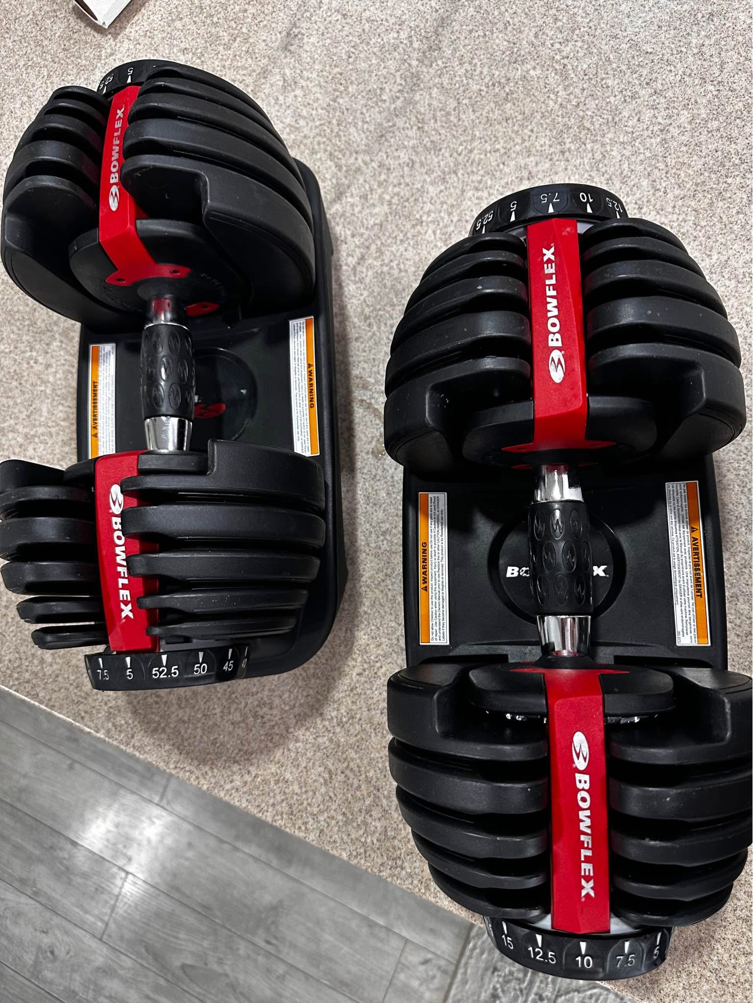 Bowflex SelectTech 552 Adjustable Dumbbells, Adjustable Weights ...