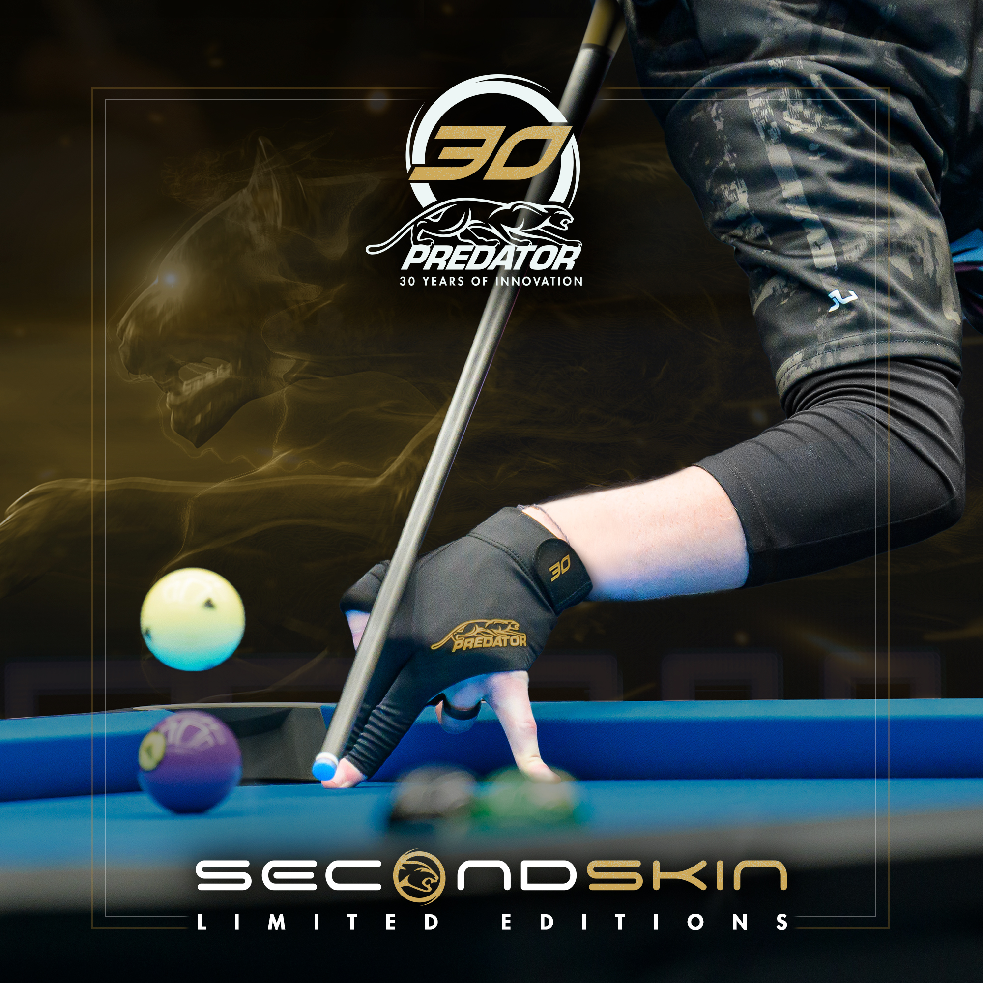 Predator cues 30th anniversary limited edition billiard glove