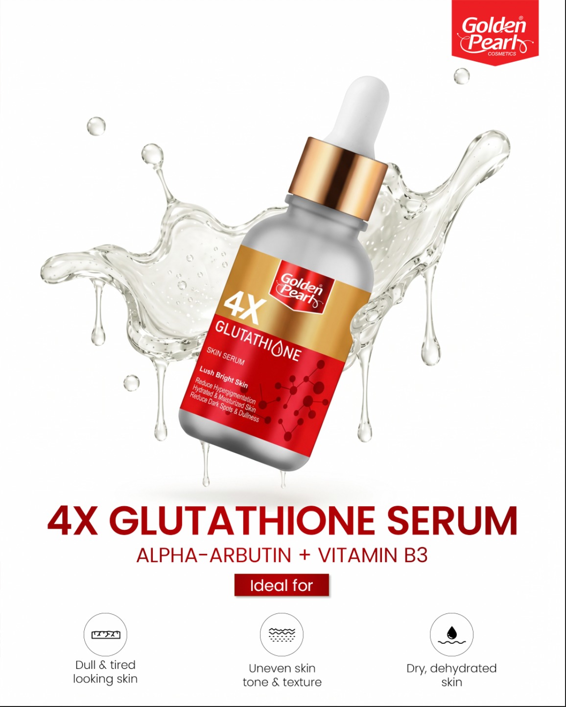 Dullness, uneven tone or skin that feels a little dry? Give your skin the glow it deserves with Golden Pearl Glutathione Serum 💚 Shop Now: www.goldenpearl.com.pk #GoldenPearl #GlutathioneSerum #RadianceSerum #GlowWithGoldenPearl