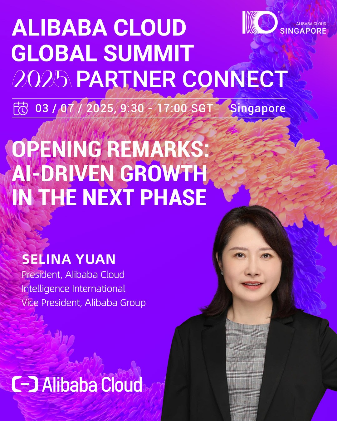 Alibaba Cloud - 🌟 Join Selina Yuan, President, Alibaba... | Facebook