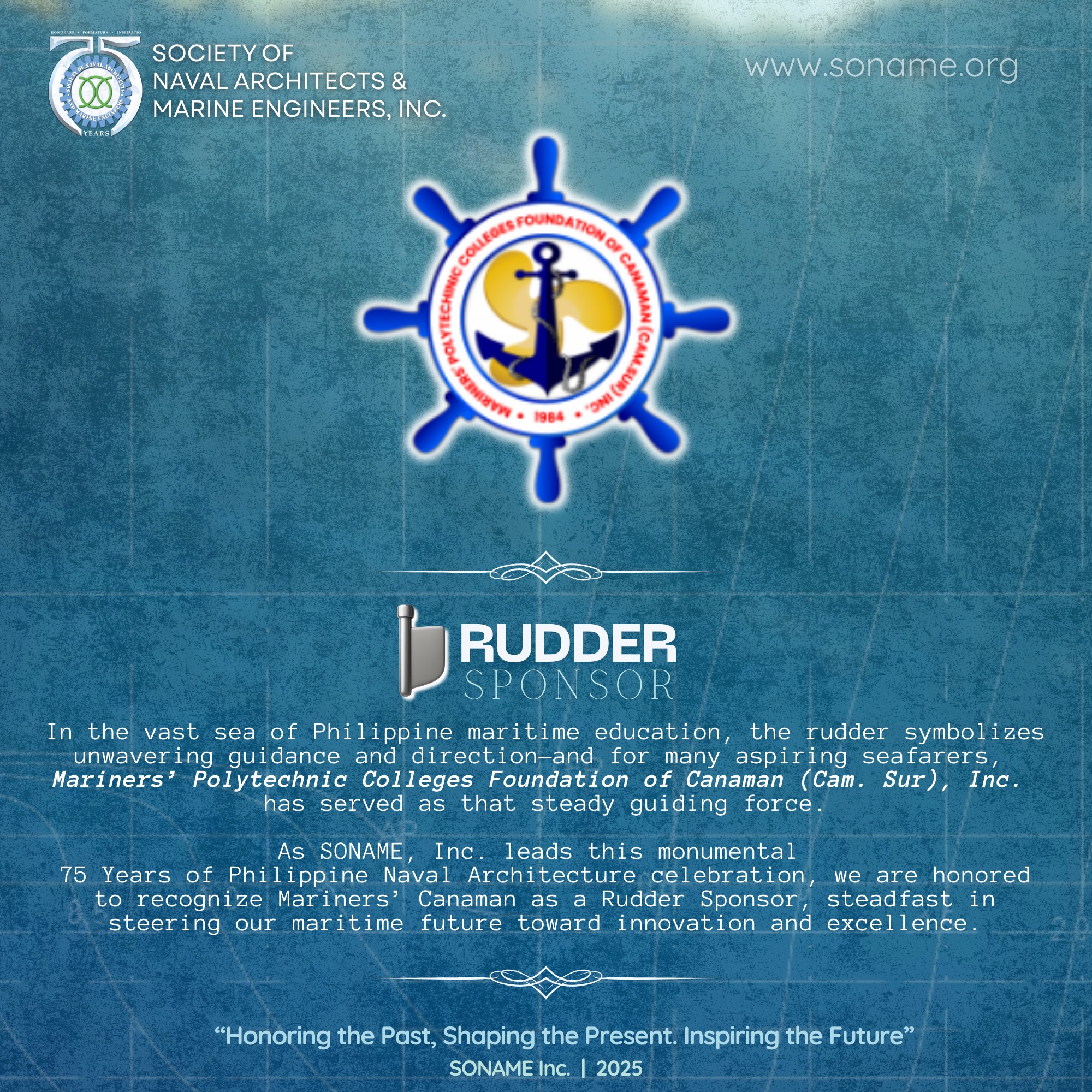Soname - 🚢⚓ Rudder Sponsor Spotlight ⚓🚢 In the vast sea of Philippine ...