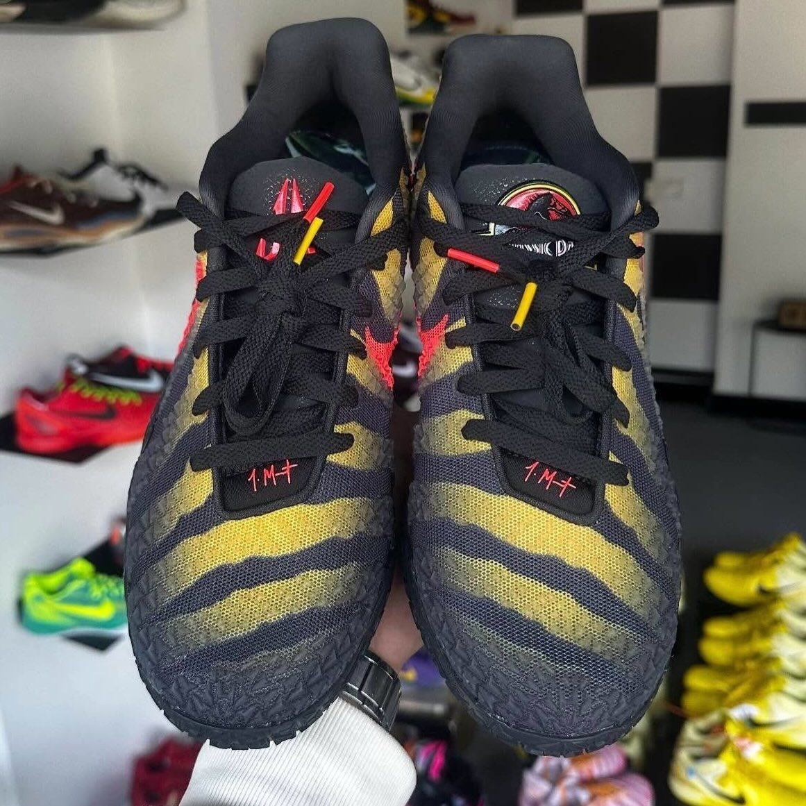 A “Metallic Silver” Jurassic Park x Nike Ja 3 colorway has