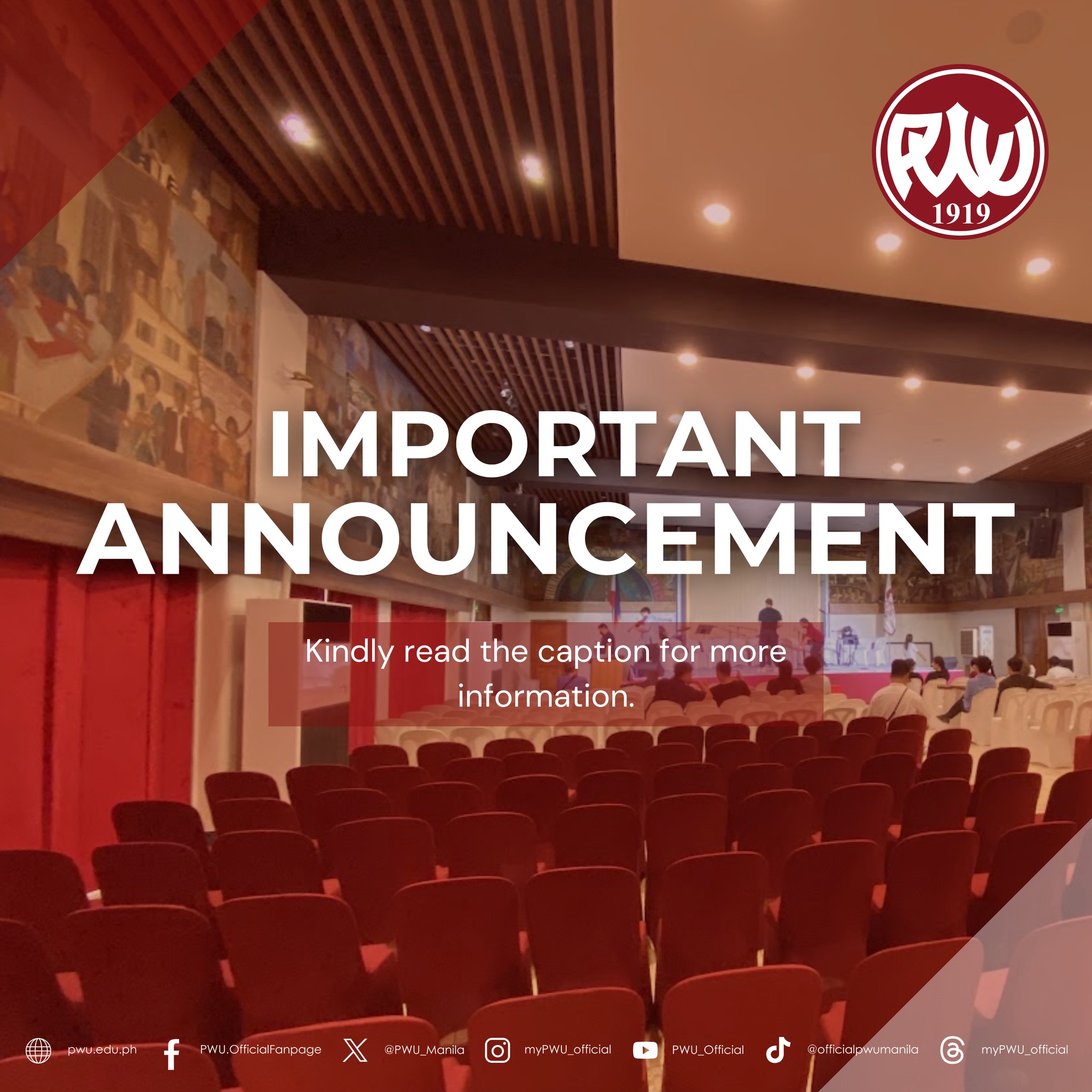 In line with the... - Philippine Women's University - PWU | Facebook
