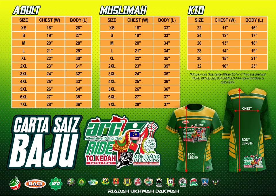 ARC Malaysia - 🚨 TEMPAHAN BAJU ARC RIDE TO KEDAH! 🚨 💚... | Facebook