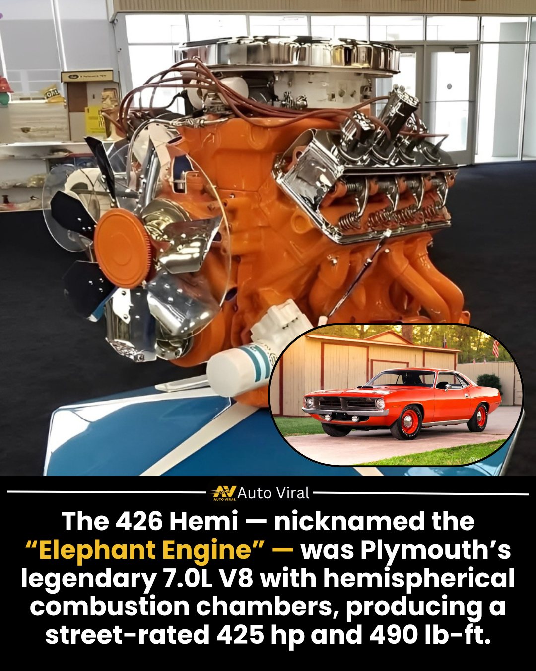 Auto Viral - The 426 Hemi wasn’t just an engine — it was a... | Facebook