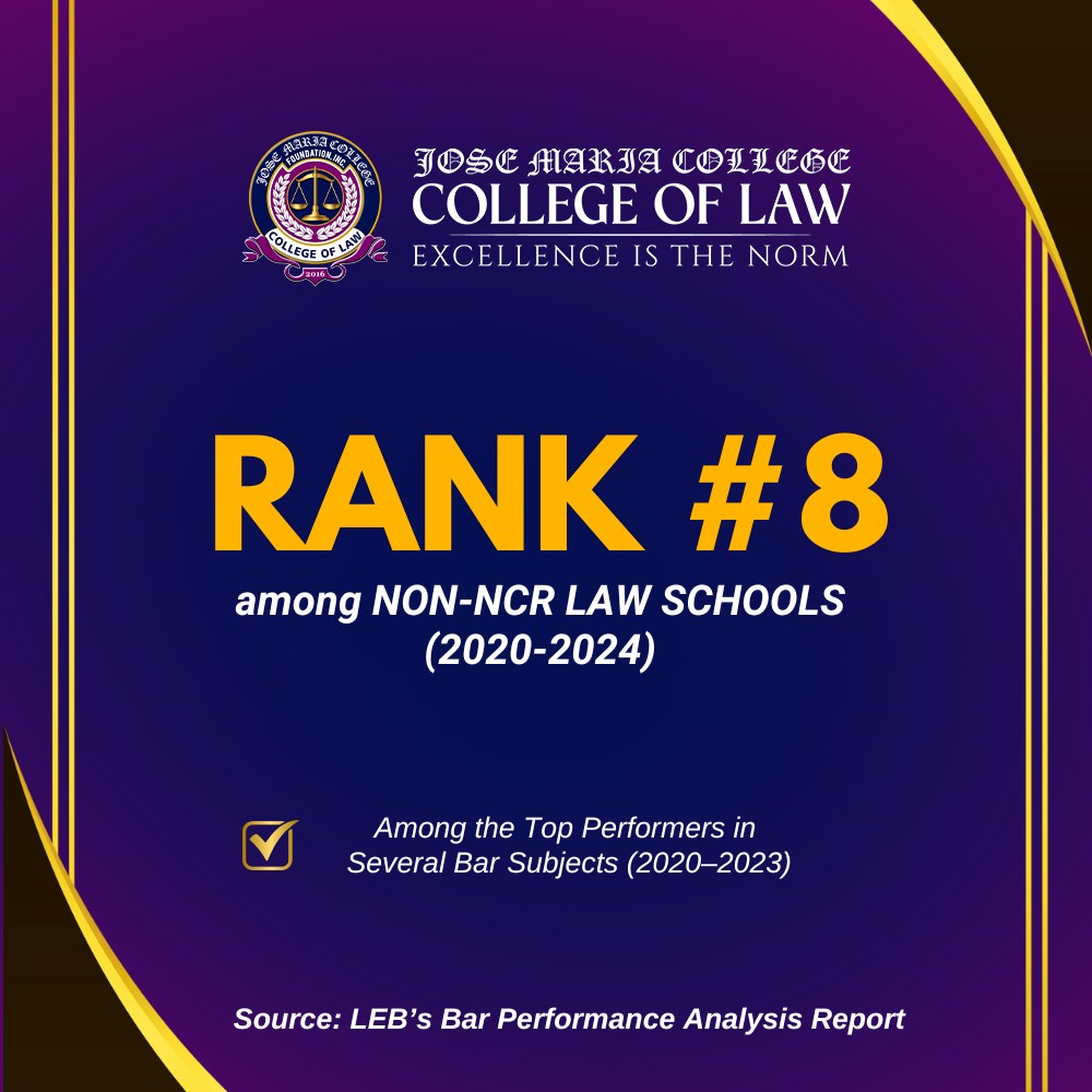 JMCFI College of Law | Davao City