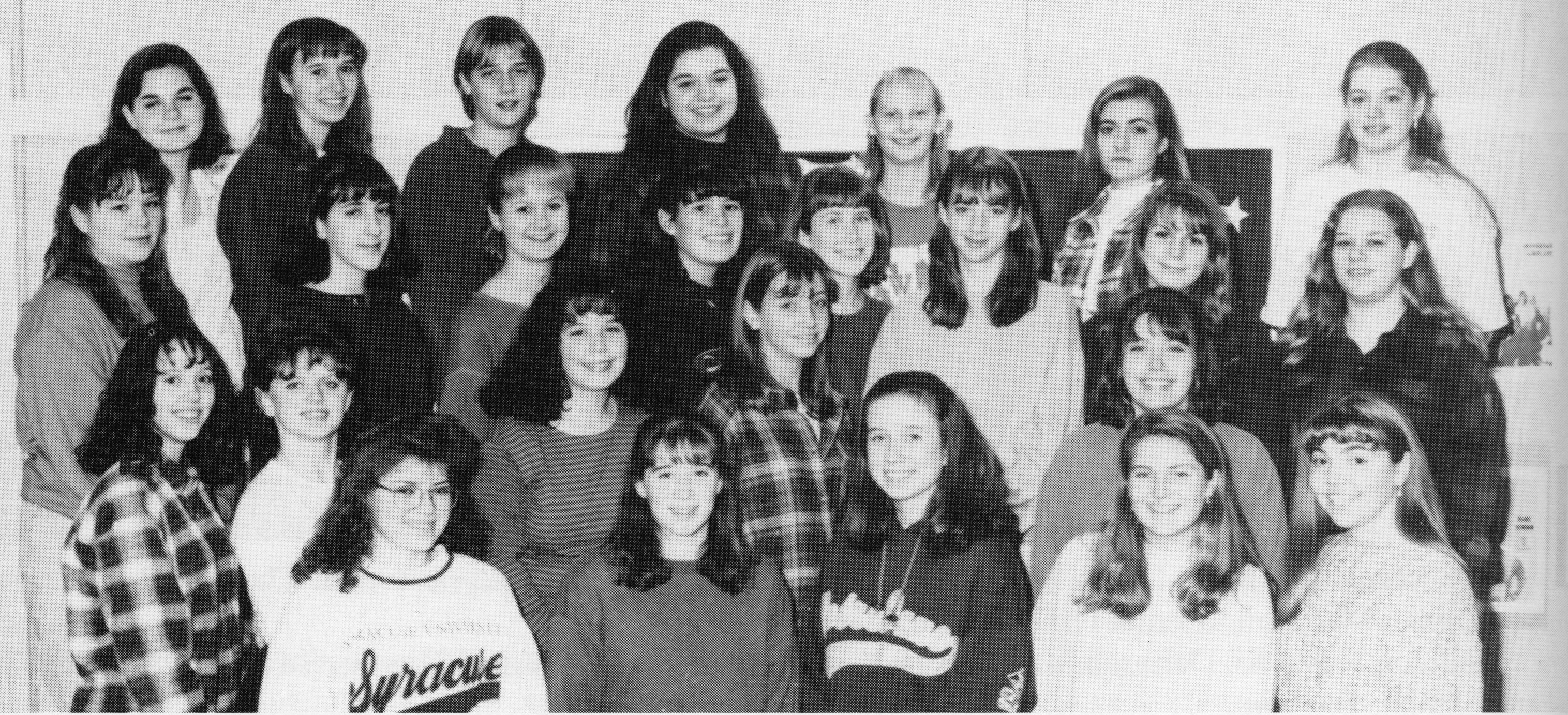 Granville - 1996 Granville Senior Chorus - Sopranos First row: Michelle ...