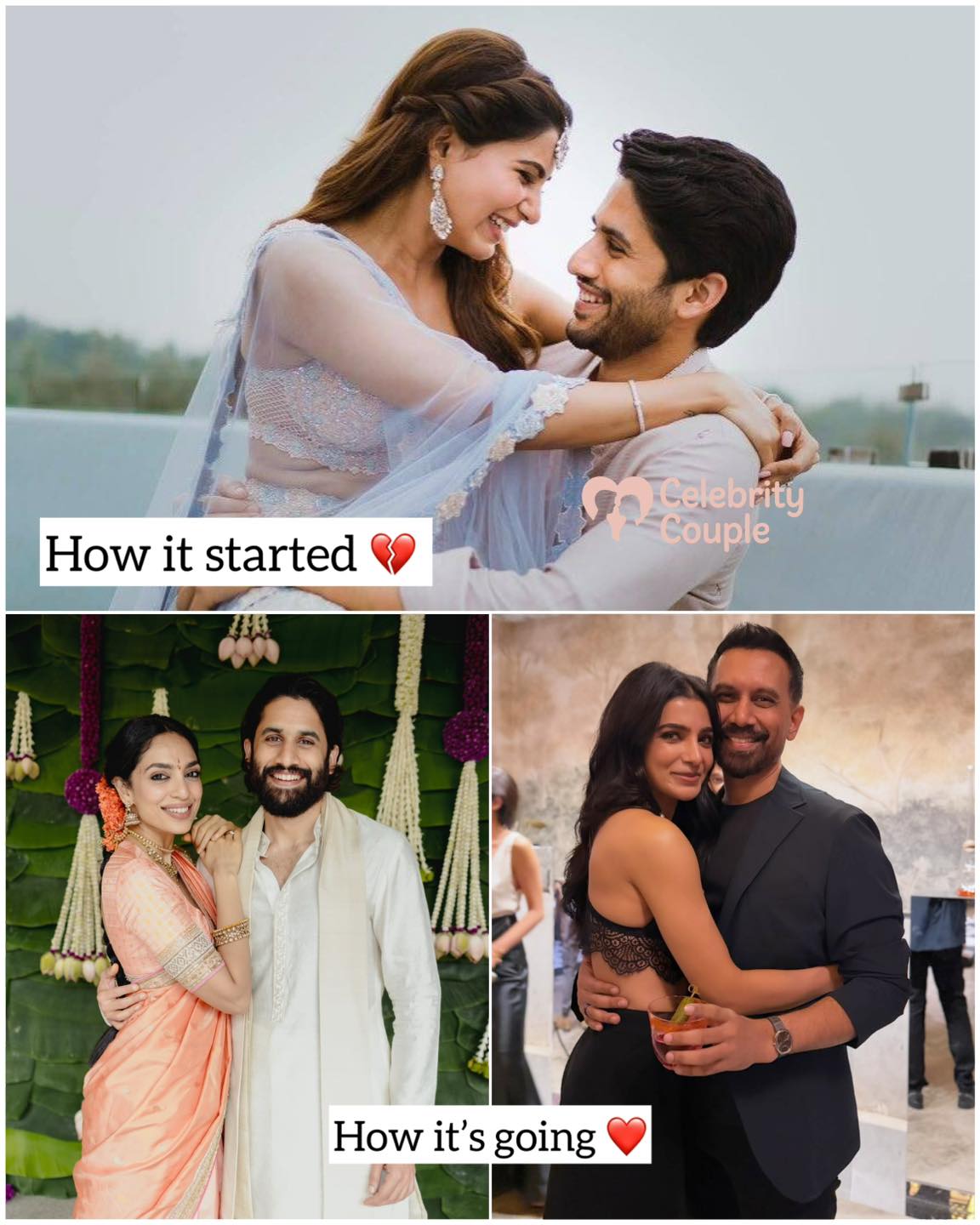 Celebrity - Then - One of the most beautiful couple 😍 Now - Strangers 💔 ...