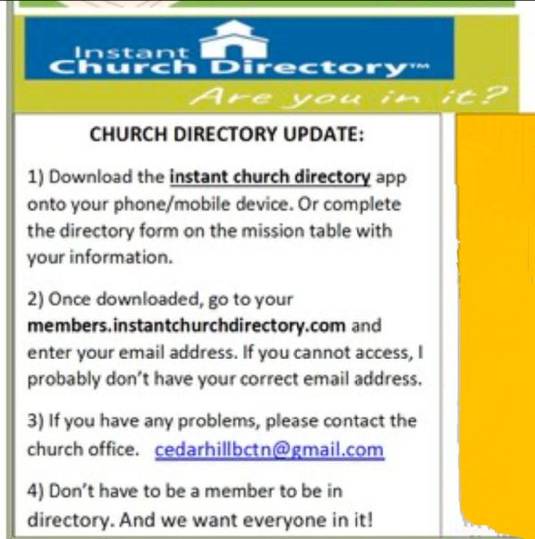 This is a FREE app Working on... - Cedar Hill Baptist Church | Facebook