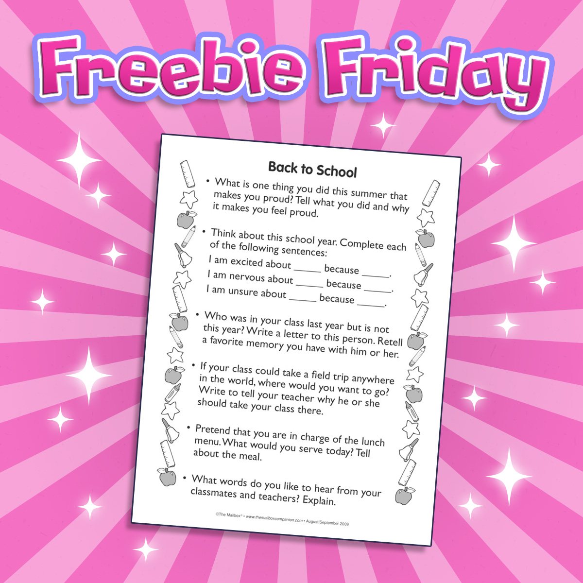 The Mailbox - 🎉It's Freebie Friday! Snag this free page of writing ...