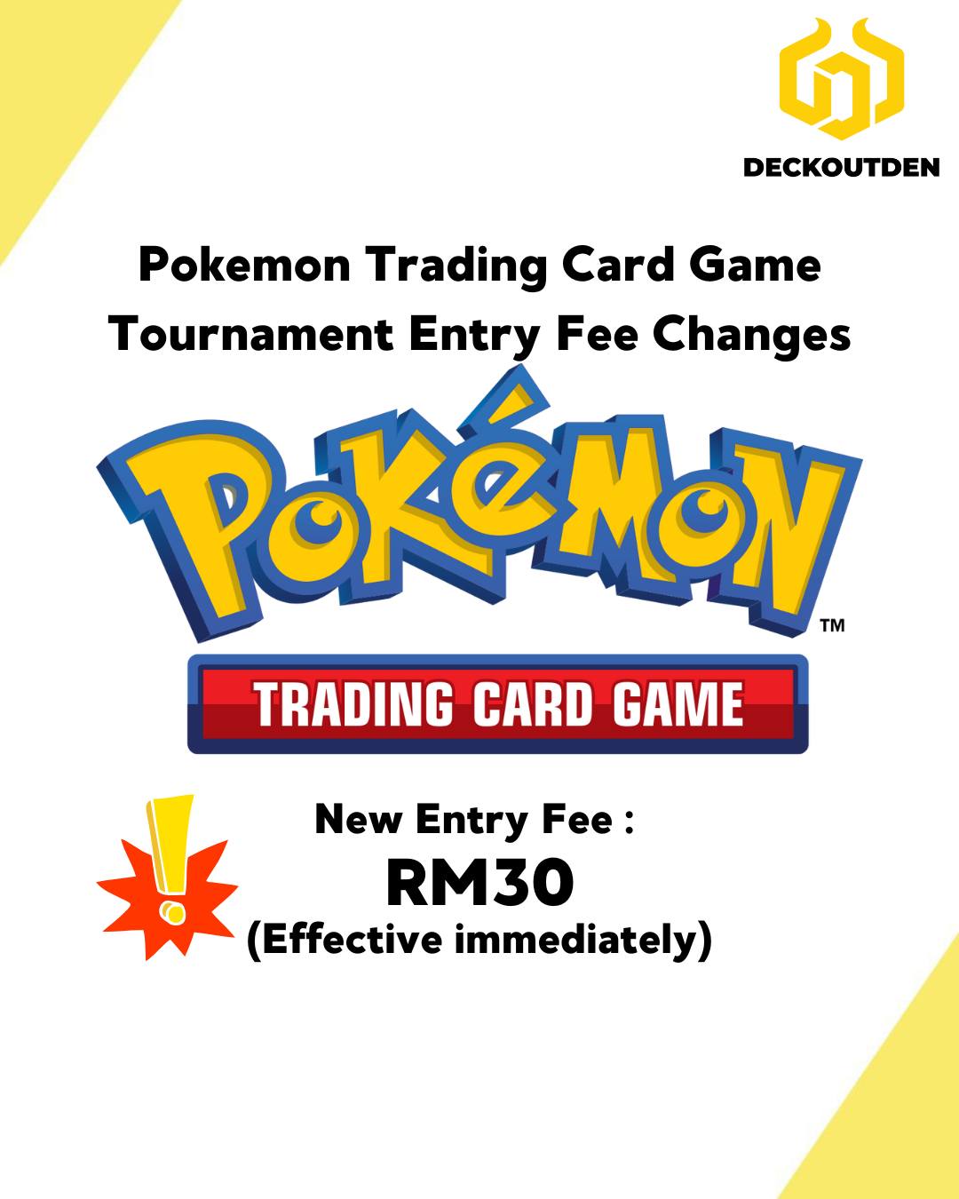 DeckOutDen - ⚠️ Attention Pokemon Trainers! ⚠️ Starting today, there ...