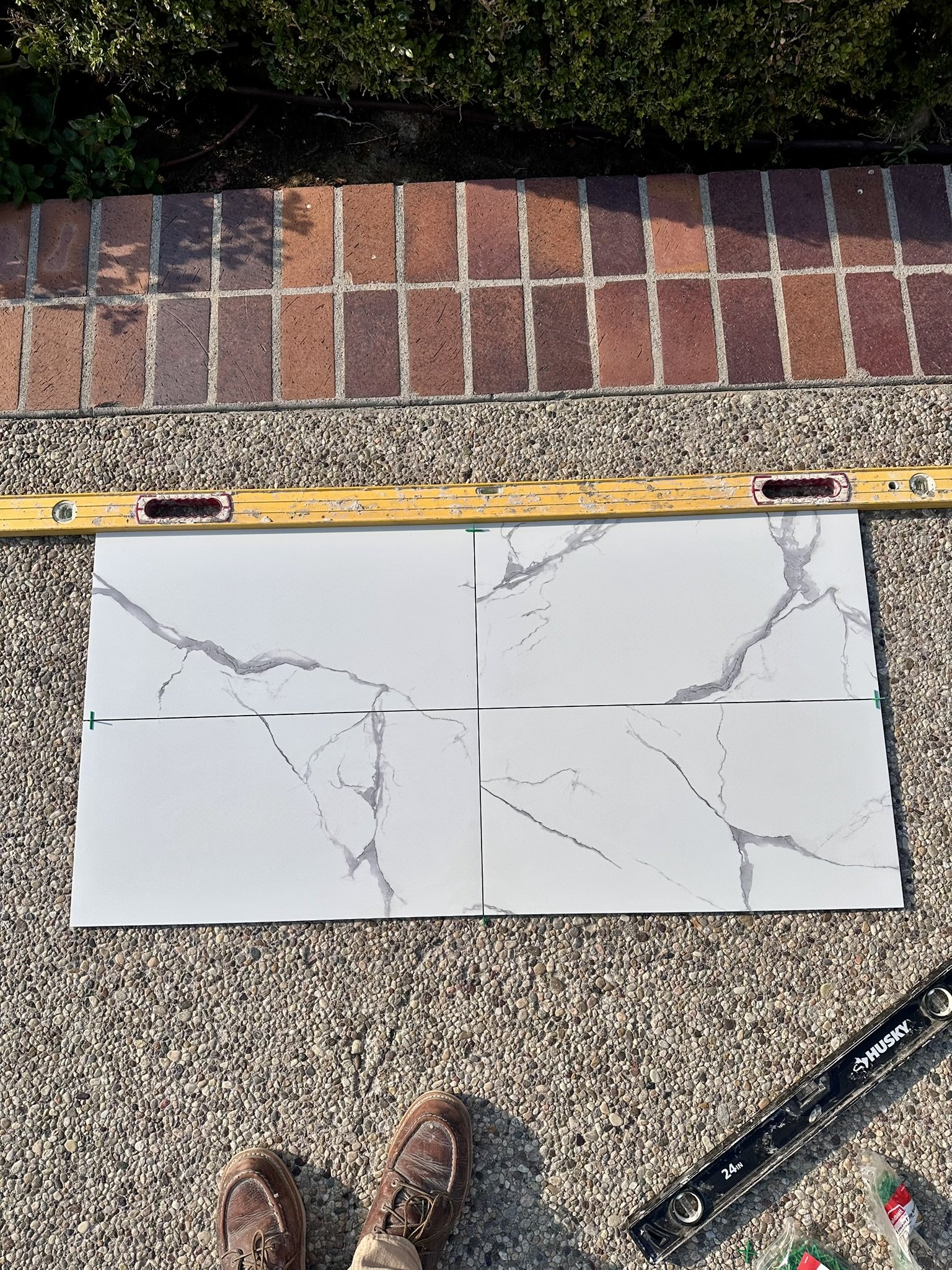 Red - 📐 PRECISION TILE LAYOUT 📐 Behind every beautiful finish is ...