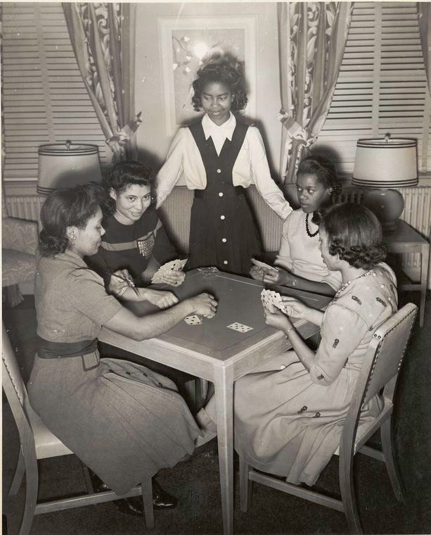 Black - World War II workers taking a break and enjoying cards, 1942 ...