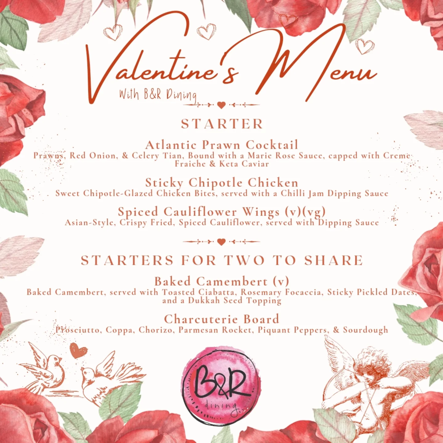 B&R Dining - 🌹Valentine's Menu Announcement 🌹 We... | Facebook