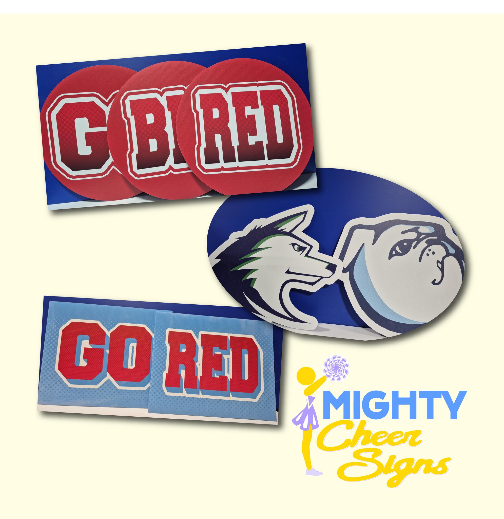 Mighty Cheer Signs